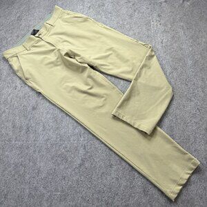 Free Fly Apparel Latitude Pants Men 34 x 32 Beige Performance Stretch Golf DWR